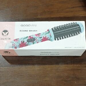 💜Calista GoGo Mini Round Brush - Floral Design